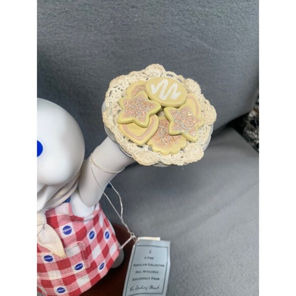 Danbury Mint Pillsbury Doughboy Porcelain Collector Doll with Chef Hat & Apron - Picture 4 of 13